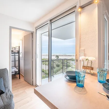 Le Bleu Soleil - Bel Appt Pour 4 Vue Mer Le Barcarès Extérieur photo