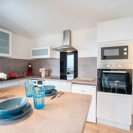 Le Bleu Soleil - Bel Appt Pour 4 Vue Mer Le Barcarès Extérieur photo